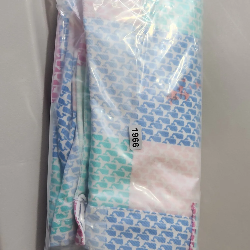 Y2K Preppy Vineyard Vines Girls Patchwork Shorts L Multicolor Whale NWT Summer